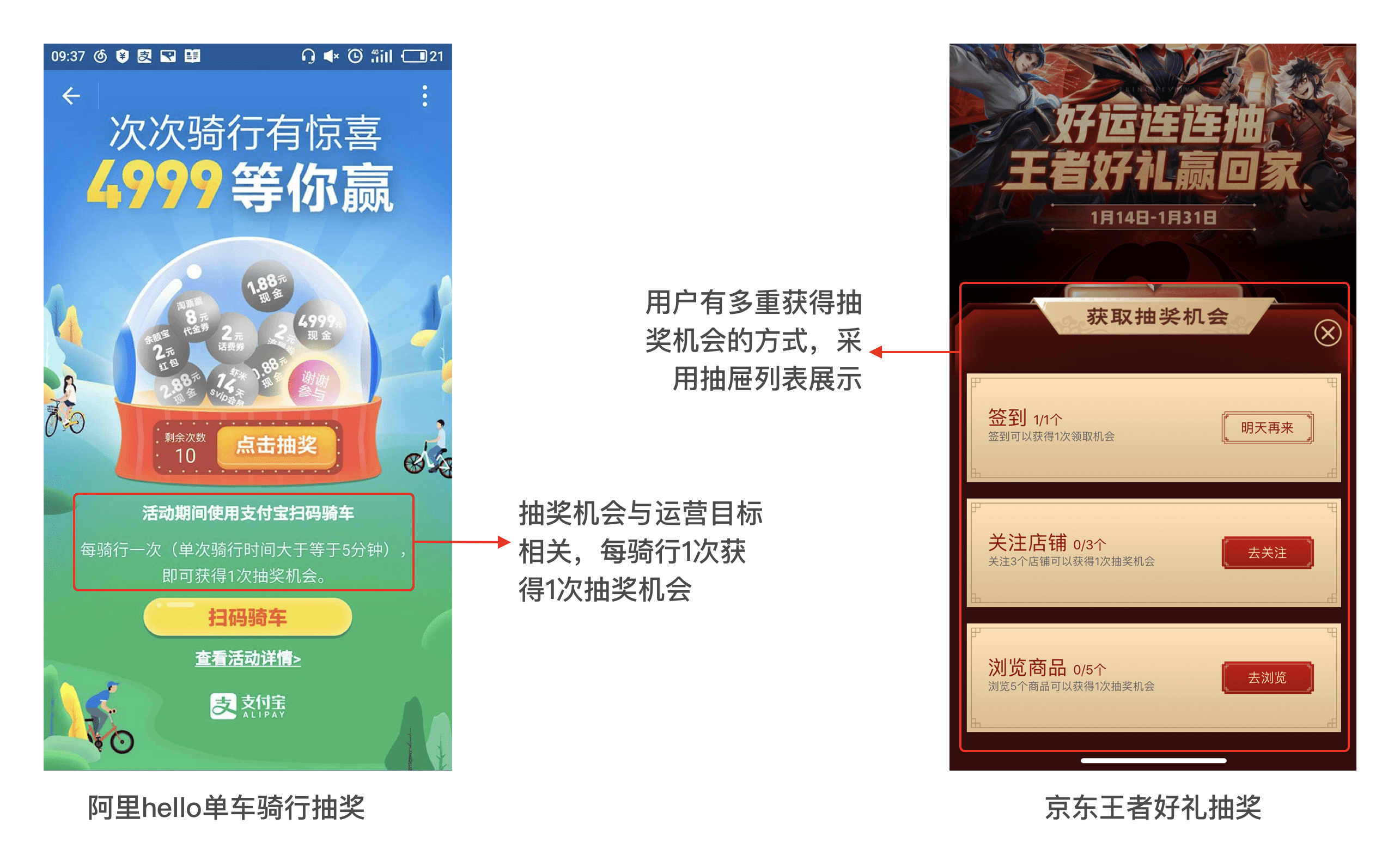 抽奖机会增加方式